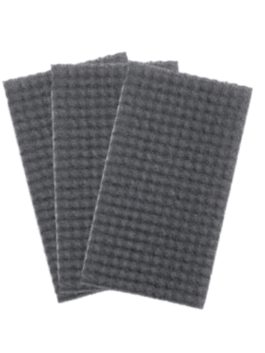 AbraflexNopp® neaustinis valymo padas su pagalvėlėmis, 190x340 mm. Juodas