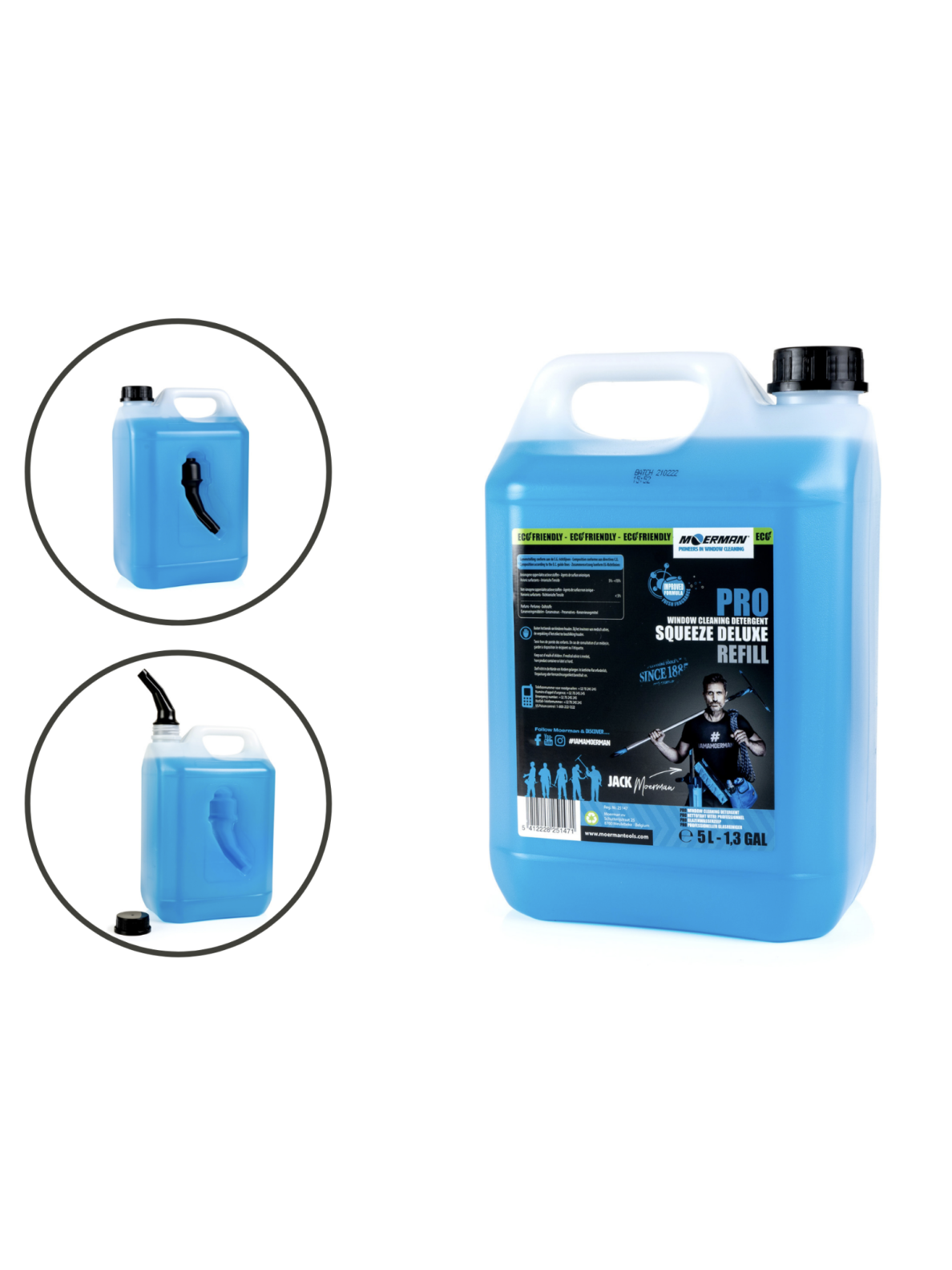 Moerman Squeeze Deluxe langų valymo skystis, 500 ML arba 5 L 2 Moerman Squeeze Deluxe langų valymo skystis, 500 ML arba 5 L 2
